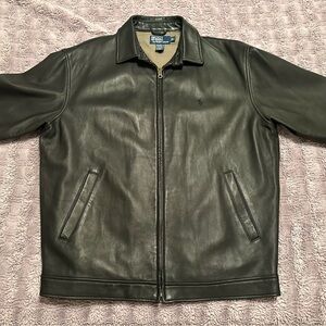 Polo Ralph Lauren Dark Leather Jacket